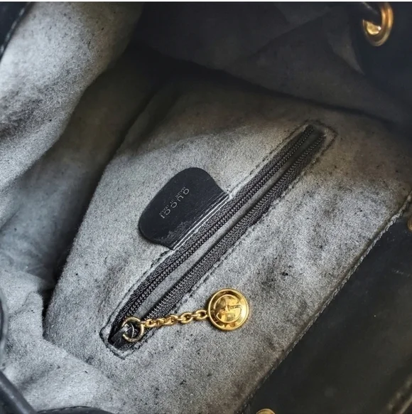 Vintage Gucci Mini Leather Backpack Bamboo Handle - Picture 6 of 16